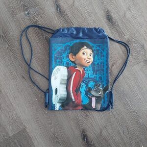 Disney Coco Kids Drawstring Bag Pixar Backpack for Children
